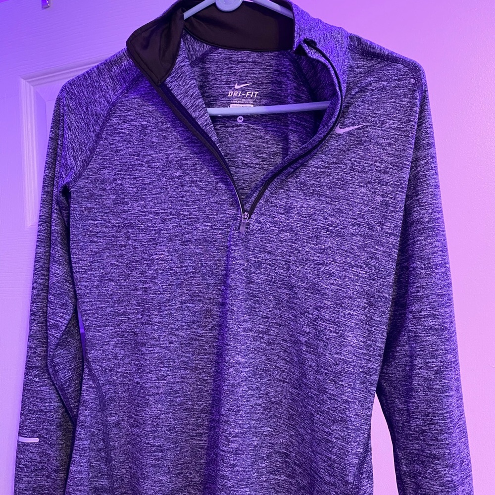Grey-Blue Nike Quarter Zip